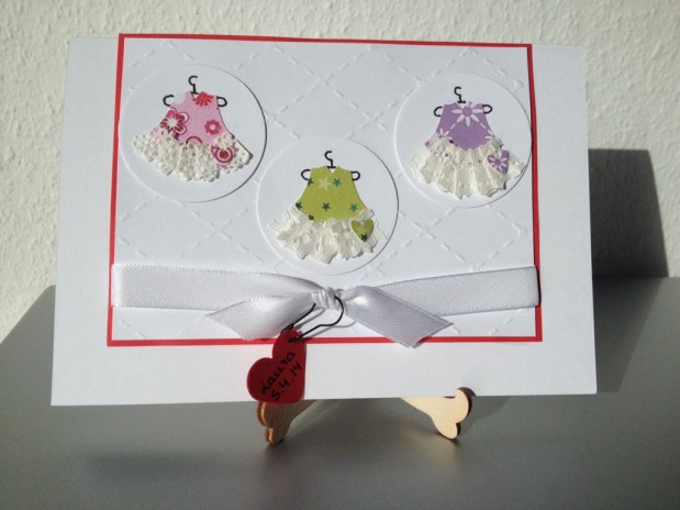 Karte Geburt Mädchen