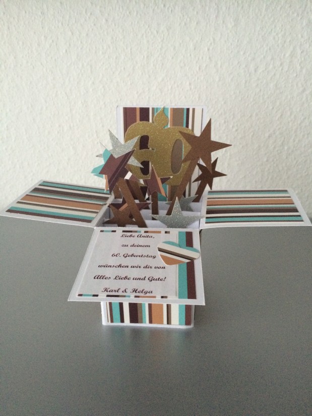 Karte Zahlengeburtstag Geburtstag „Card in a&nbsp;Box“