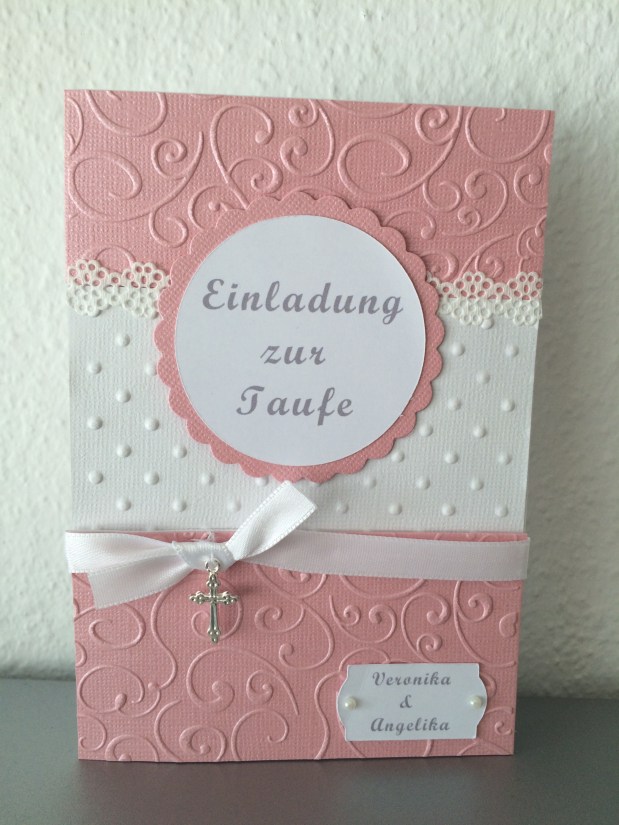 Einladung Taufe Mädchen Zwillinge&nbsp;*Entwurf*