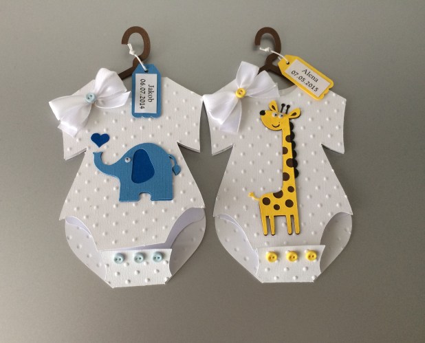 Karte Baby-Body Junge /&nbsp;Mädchen