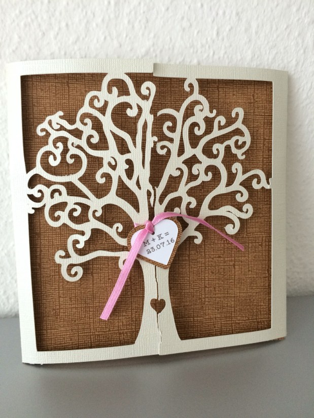 Einladung zur Hochzeit / Karte zur Hochzeit&nbsp;*Baum*