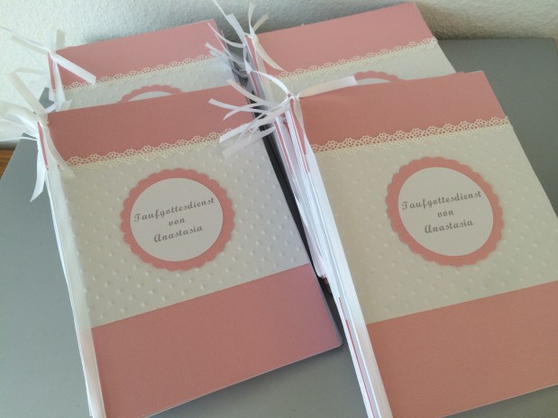 Kirchenhefte Taufe Mädchen