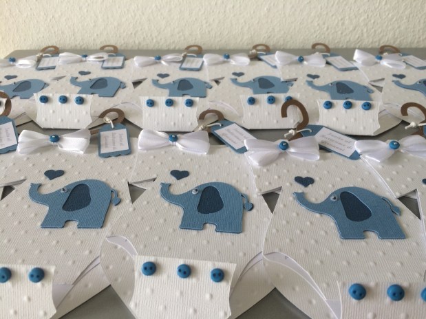 Einladung Taufe / Battesimo Babybody Karte Junge 