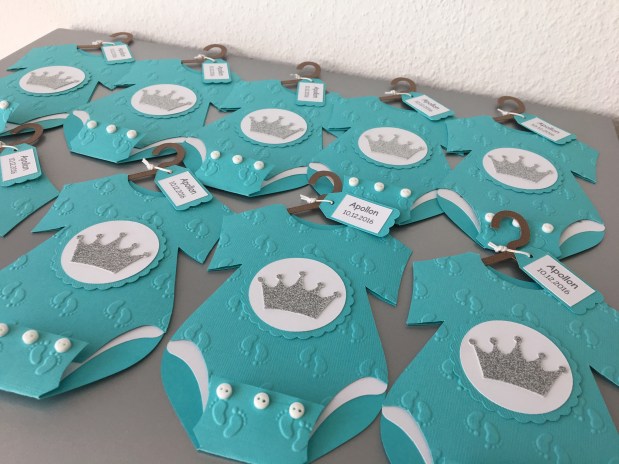 Einladung Taufe Türkis