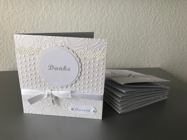 Danksagung-Karten zur Taufe 