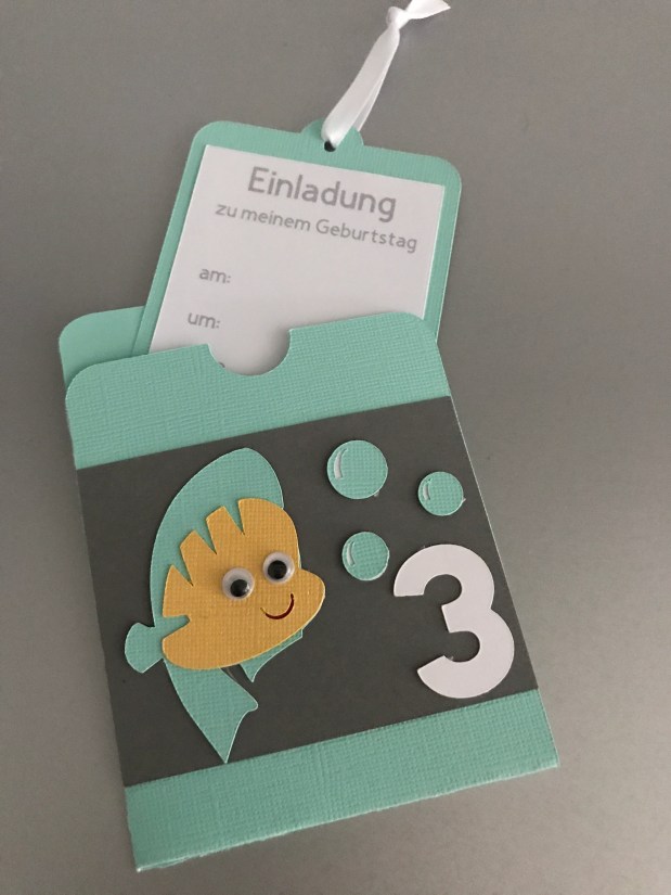 Einladung Kindergeburtstag *Fisch*