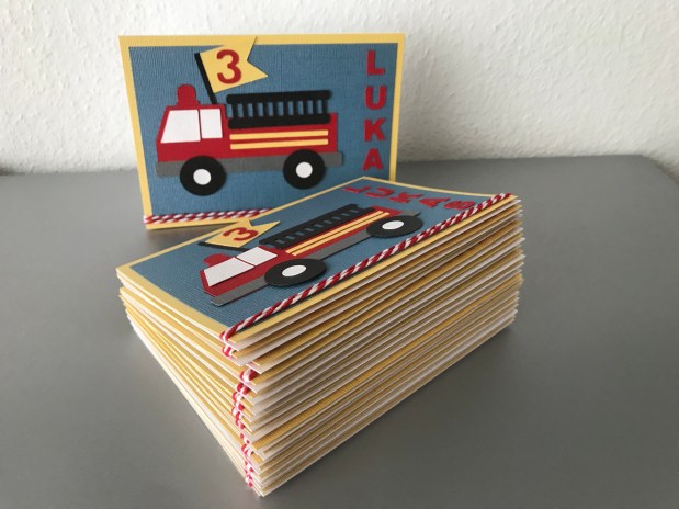 Einladung zum Kindergeburtstag *Feuerwehr*