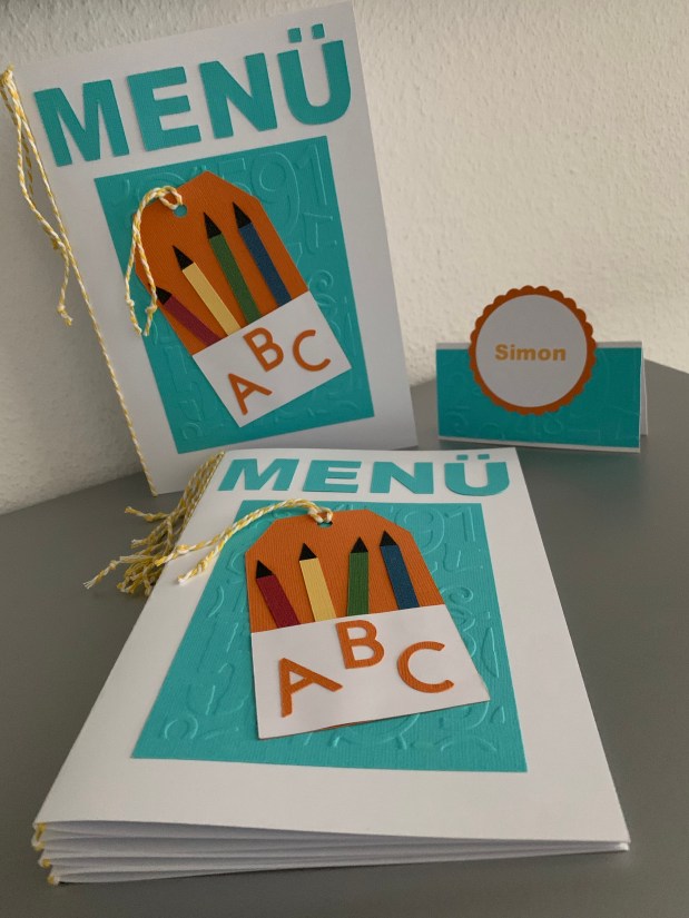 Menükarten und Tischkarten / Namenskarten&nbsp;Einschulung