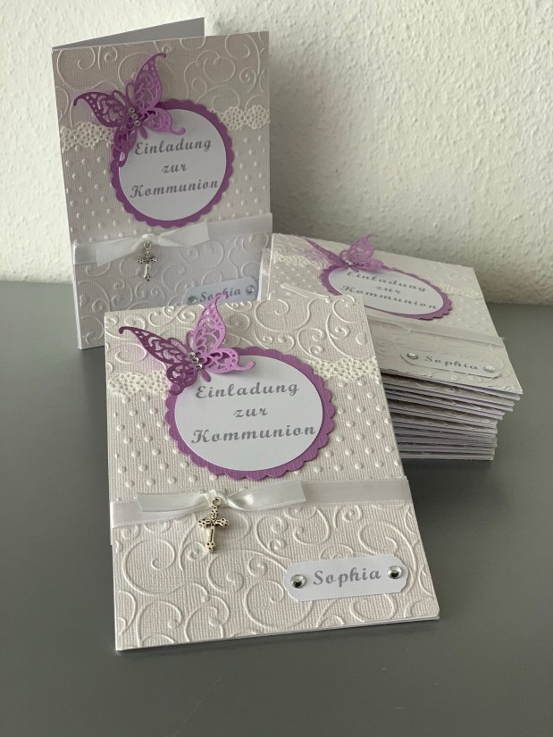 Einladung zur Kommunion&nbsp;*Mädchen*