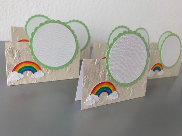 Taufe Regenbogen *Tischkarten /&nbsp;Menükarten*